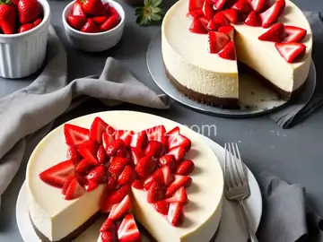 Joe's "Say Cheese" Cheesecake with Fresh Strawberry Sauce