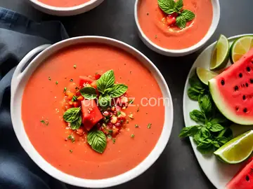 Julia's Watermelon Gazpacho