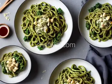 Kale Pesto With Whole Wheat Pasta