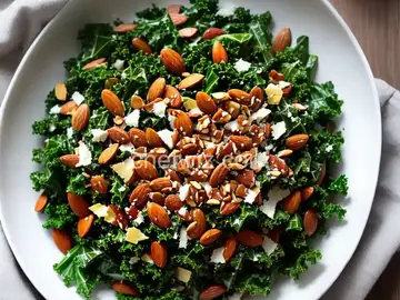 Kale Salad with Dates, Parmesan and Almonds