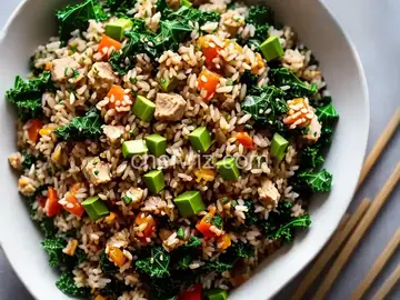 Kale-Turkey Rice Bowl