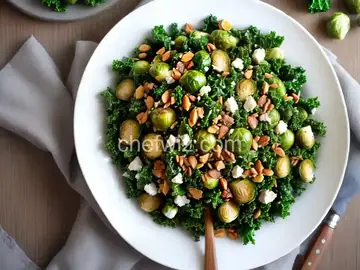 Kale and Brussels Sprout Salad