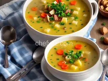Kartoffelsuppe nach Bayrischer Art (Bavarian Potato Soup)