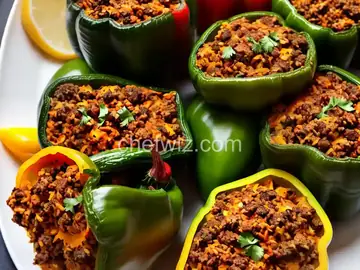 Kelsey's Favorite Stuffed Green Peppers