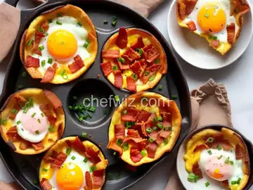 Keto Cheesy Bacon and Egg Cups