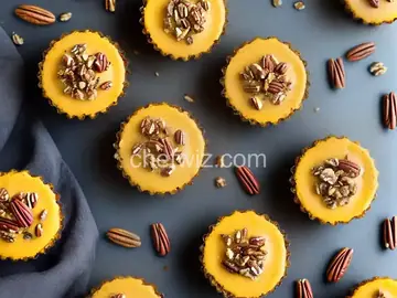 Keto Mini Pumpkin-Pecan Cheesecakes