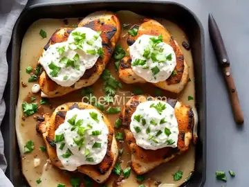 Keto Open-Faced Chicken Cordon Bleu
