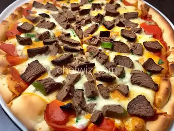 Keto Philly Cheesesteak Pizza