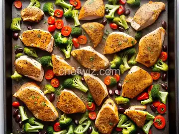 Keto Smoky Chicken and Vegetable Sheet Pan Dinner