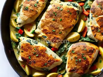 Keto Spinach-Artichoke Chicken