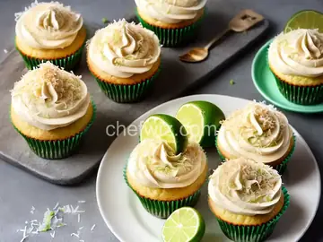 Key Lime-Coconut Cupcakes
