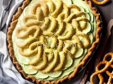 Key Lime and Pretzel Pie