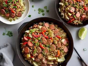 Kielbasa-Cabbage Stir-Fry