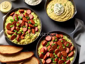 Kielbasa with Mustard Dip