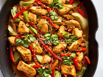 Kimchi Chicken and Cabbage Stir-Fry Recipe