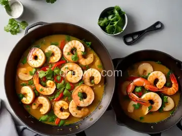 King Prawn and Scallop in Ginger Butter