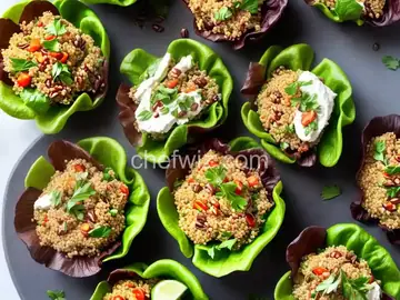Kisir (Spicy Bulgur Salad in Lettuce Cups)