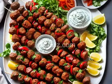 Kofta Kebabs with Tzatziki