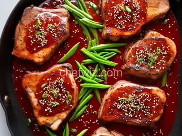 Korean Pork Chops with Gochujang Marinade