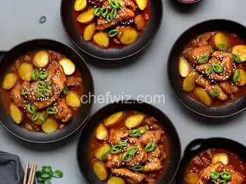 Korean Spicy Chicken and Potato (Tak Toritang)
