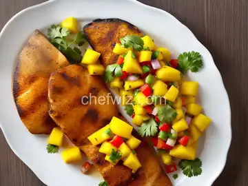 LaWanna's Mango Salsa on Tilapia Fillets