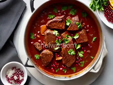 Lamb Braised in Pomegranate