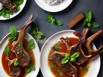 Lamb Chops with Mint Sauce