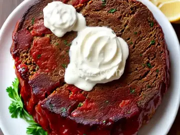 Lamb Meatloaf With Yogurt Sauce