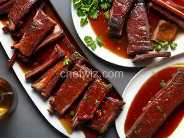 Lamb Ribs with Honey and Wine