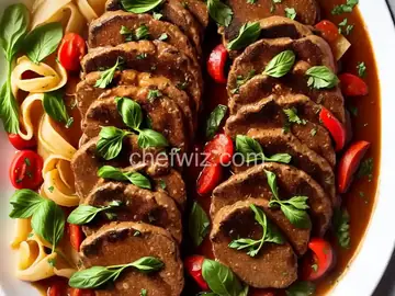 Lamb Scallopini with Pepper and Onion Agrodolce