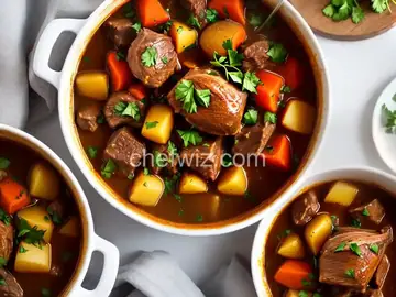 Lamb Shank Stew with Russet Potato Top