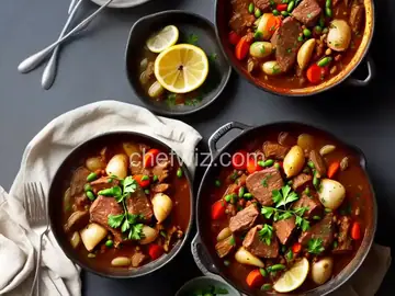 Lamb and Cabbage Stew with Fresh Shell Beans