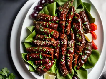 Lamb and Rice Stuffed Grape Leaves