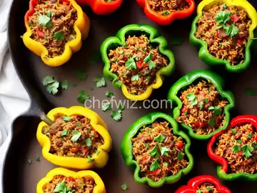 Lamb and Rice Stuffed Peppers