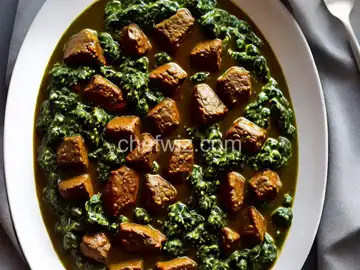 Lamb with Spinach Sauce (Saag Gosht)