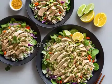 Laotian-Style Chicken and Rice Salad