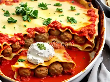 Lasagna Napoletana (Lasagna With Sausage, Smoked Cheese, and Meatballs) Recipe