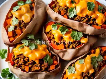 Laura’s Burrito-Stuffed Sweet Potatoes