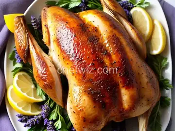 Lavender, Lemon, and Honey Spatchcocked Roast Chicken Recipe