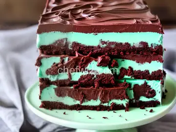 Layered Mint Chocolate Fudge