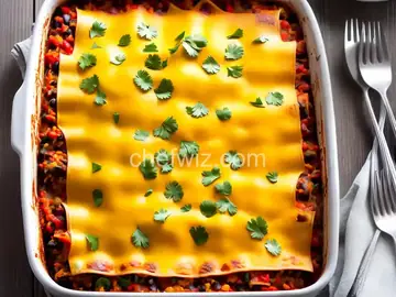 Layered Vegetable Enchilada Casserole