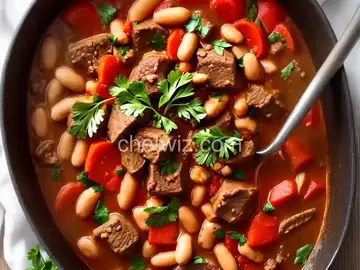 Lebanese Lamb and Bean Stew