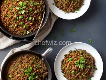 Lebanese Lentils, Rice and Caramelized Onions (Mujadara)
