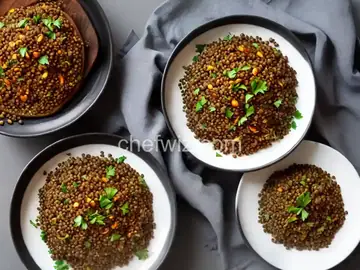 Lebanese Mujadra (lentils, rice & caramelized onions)