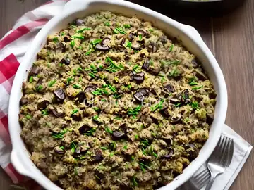 Leek and Wild Mushroom Stuffing