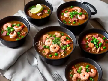 Leftover Ham and Shrimp Slow Cooker Gumbo