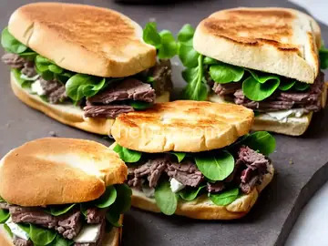 Leftover-Lamb Sandwiches With Tapenade Mayo, Watercress, and Caciocavallo Cheese Recipe