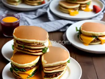 Leftover Pancake Breakfast Sandwich