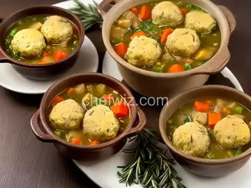 Leftover Turkey Soup with Rosemary Parmesan Dumplings