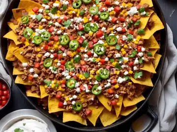 Leftover Turkey Thanksgiving Nachos